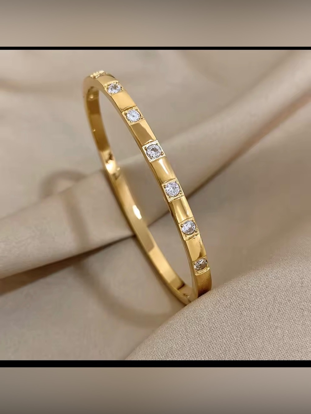 18k gold plated stainless steel bracelet - Picture 3 of 3